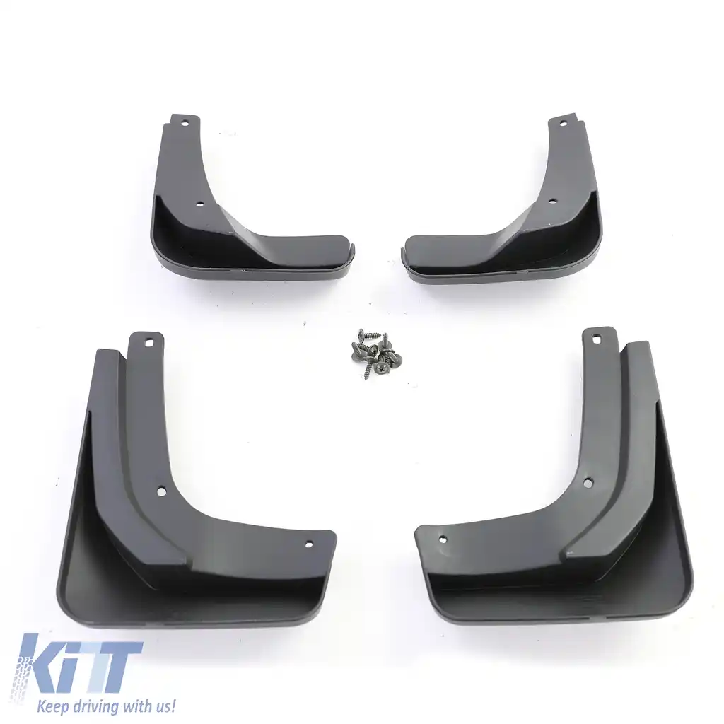 Set de apărători de noroi față și spate, negre, potrivite pentru VW Golf Sportsvan 2014-2017-image-6205425