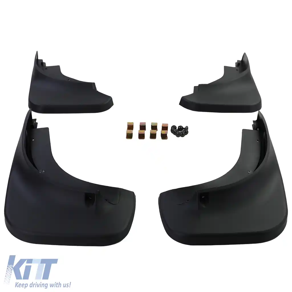 Set de apărători de noroi față și spate negre, potrivite pentru VW Touareg I 7L 2002-2010-image-6209815