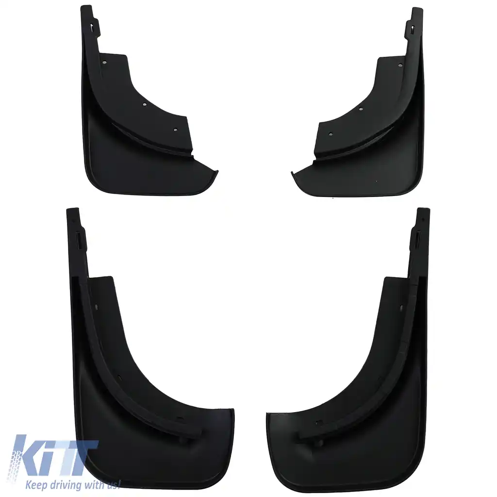 Set de apărători de noroi față și spate negre, potrivite pentru VW Touareg I 7L 2002-2010-image-6209821