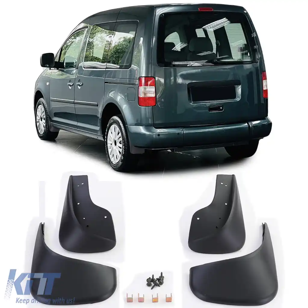 Set de apărători de noroi față și spate negre, potrivite pentru VW Caddy III IV V 04-22