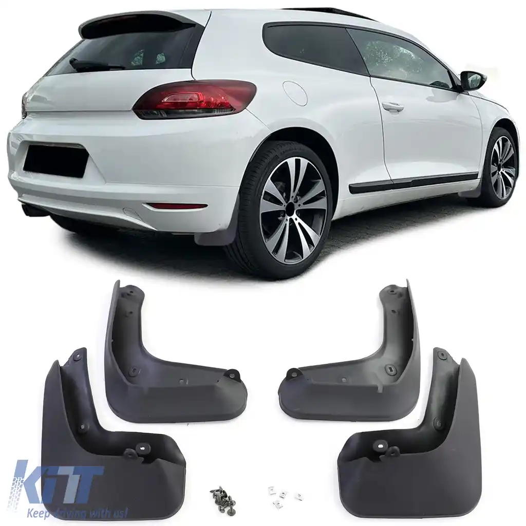 Set de apărători de noroi premium față și spate, potrivit pentru VW Scirocco III 2008-2017