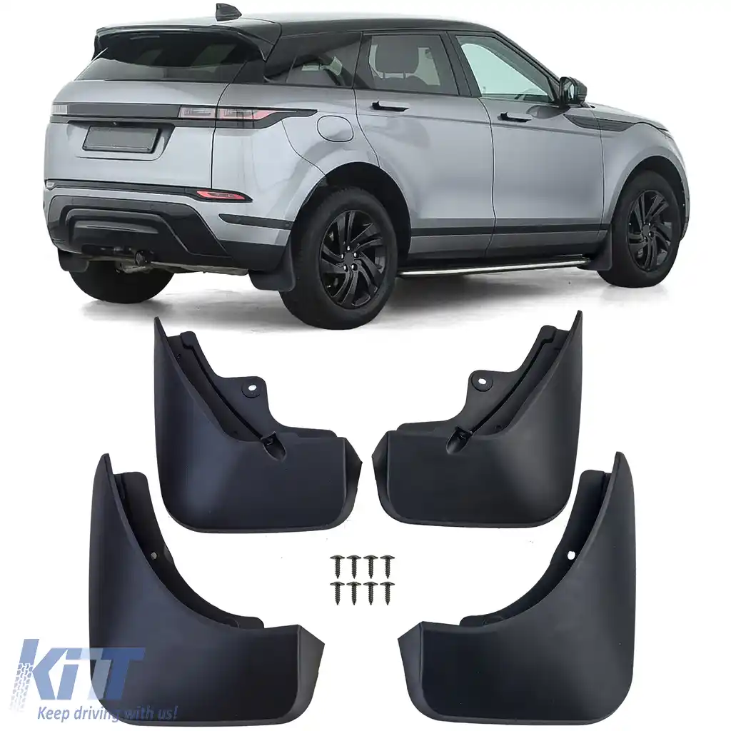 Set de apărători de noroi premium față și spate, potrivit pentru Range Rover Evoque L551 din 2019