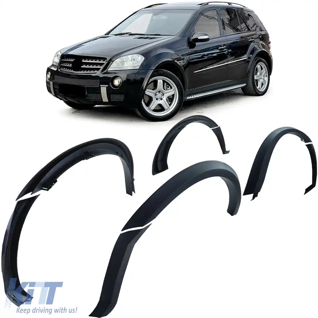 Set de aripi de fender pentru arcurile roților, potrivit pentru Mercedes ML W164 05-11