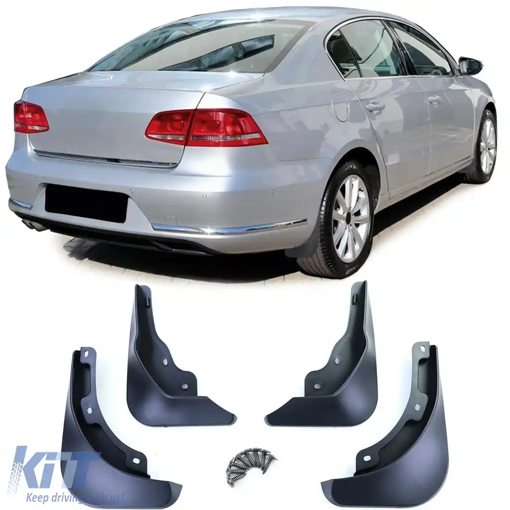 Set de aripi de noroi față și spate, negre, potrivite pentru VW Passat B7 3C 10-14