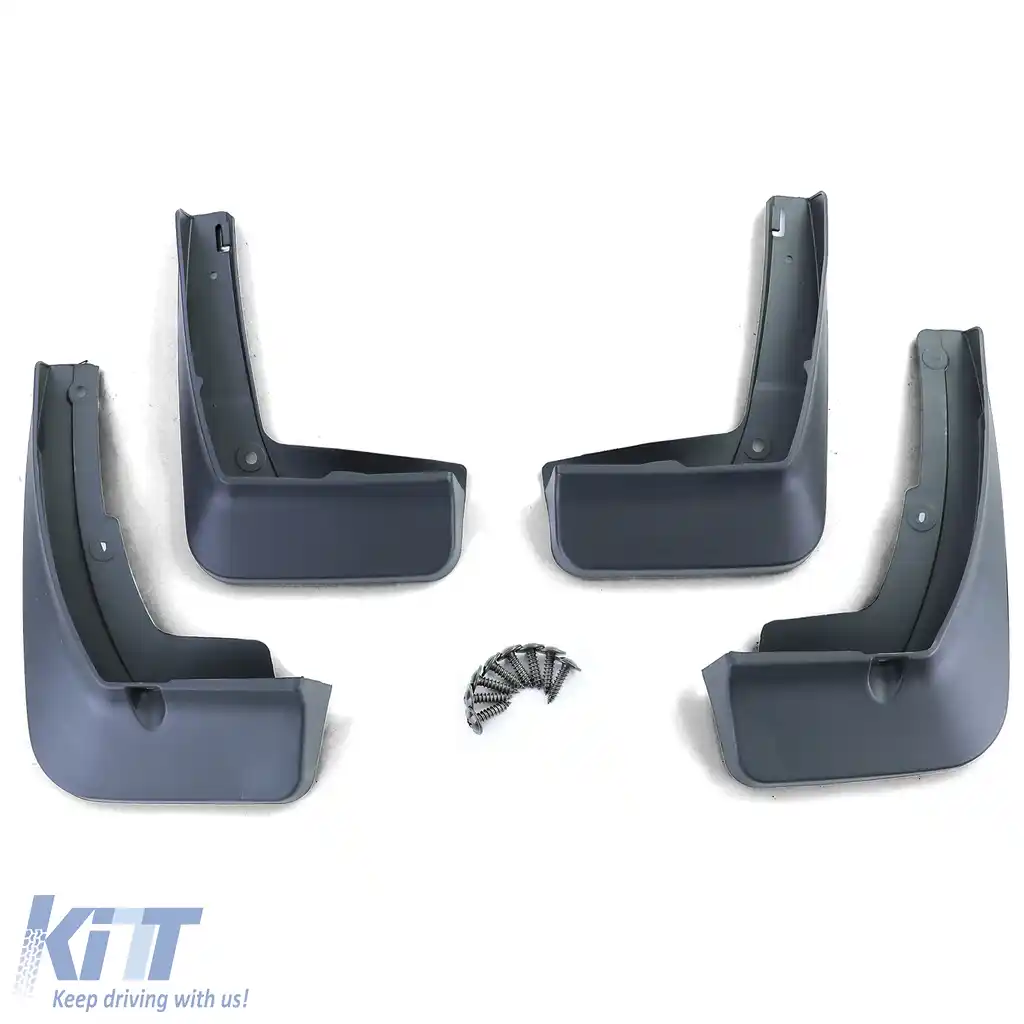 Set de aripi de noroi față și spate, negre, potrivit pentru VW T-Cross C1 din 2018-image-6204202
