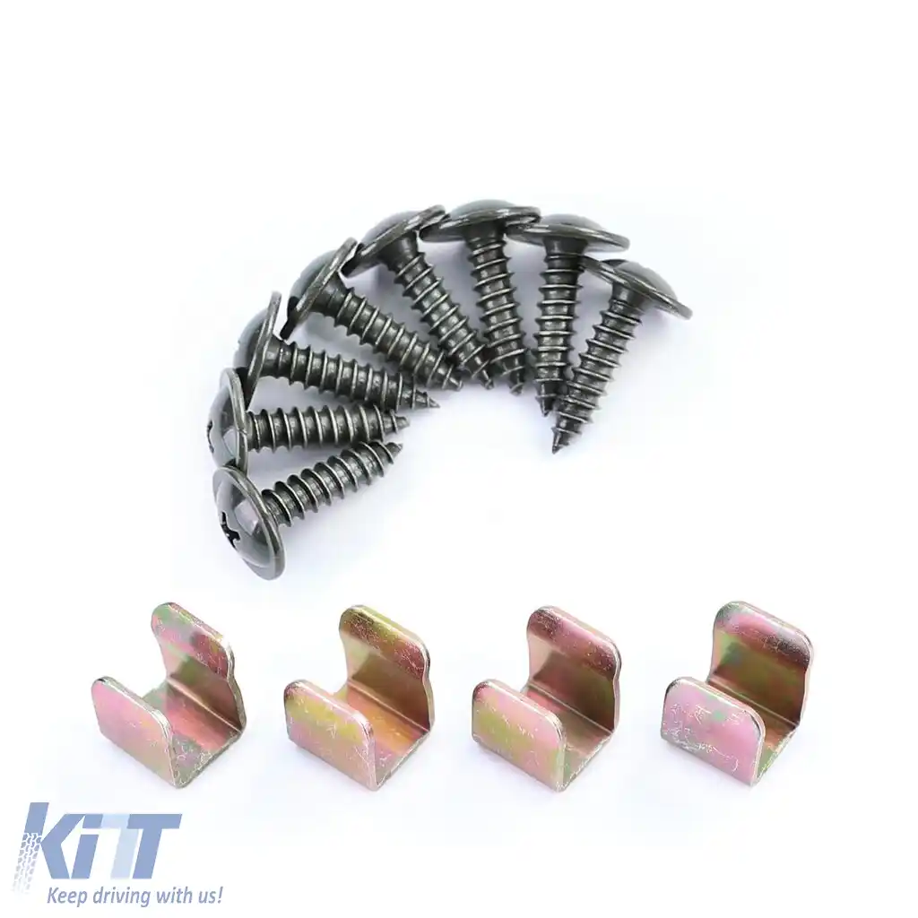 Set de aripi de noroi față și spate, negre, potrivite pentru VW Passat B6 3C 05-10-image-6204547