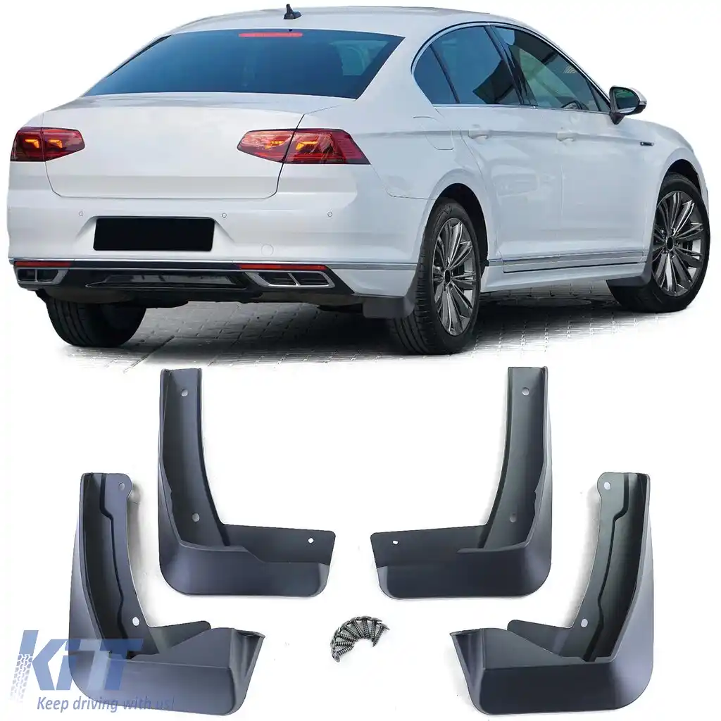 Set de aripi față și spate negre, potrivit pentru VW Passat B8 3G facelift din 19