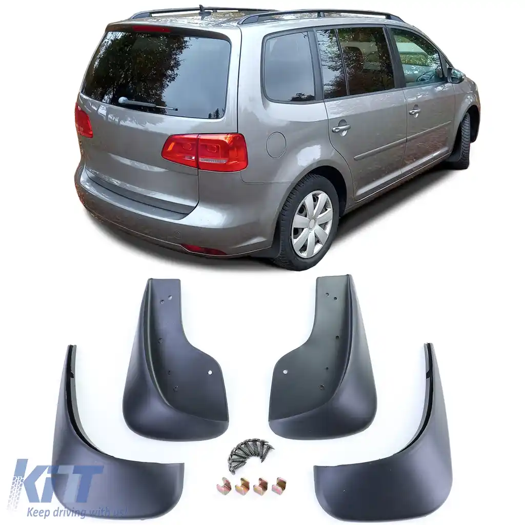 Set de aripi față și spate negre, potrivit pentru VW Touran 1 1T 03-15