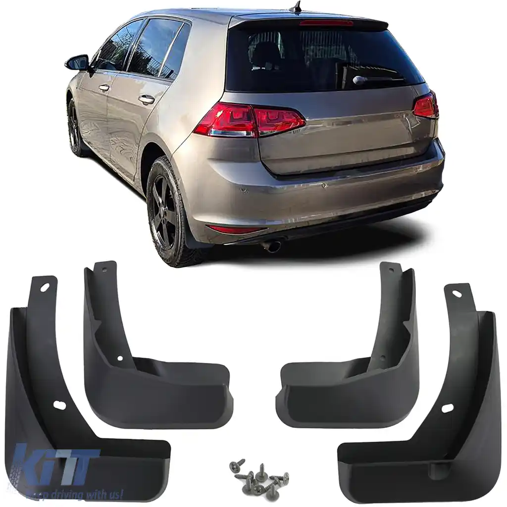 Set de aripi față și spate, negre, potrivit pentru VW Golf 7 12-17