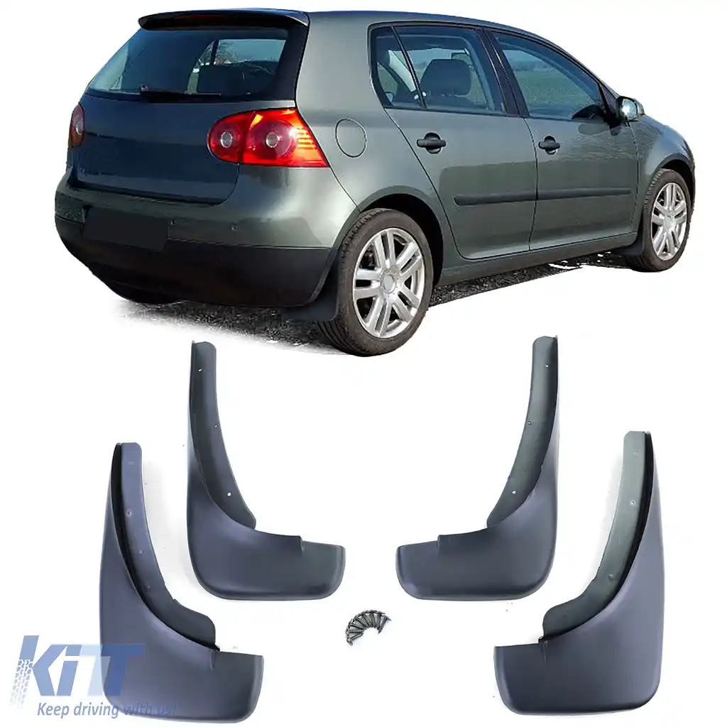 Set de aripi față și spate, negre, potrivit pentru VW Golf 5 Sedan Variant 03-09