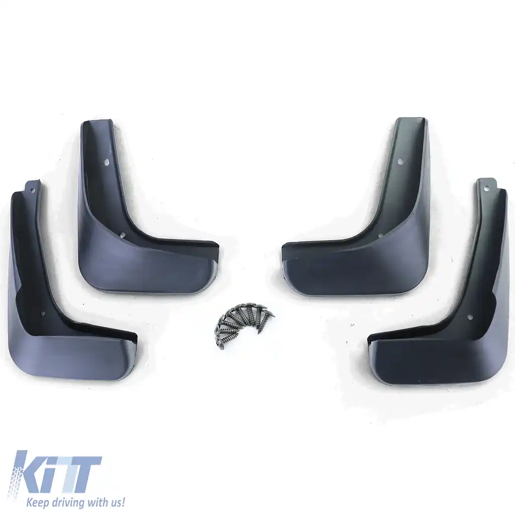Set de aripi față și spate, negru, potrivit pentru VW Polo 5 pre-facelift 6R 09-14-image-6198423