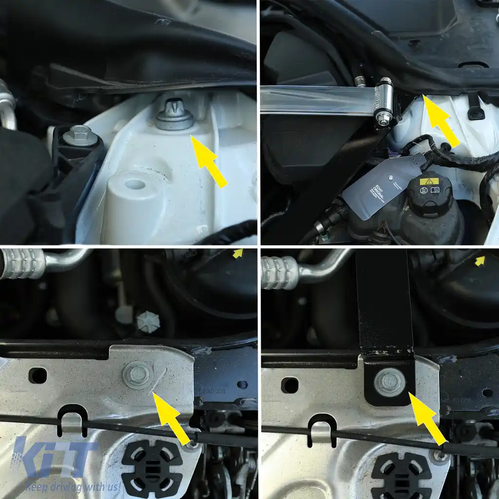 Set de bare de rigidizare pentru performanță, 3 piese, potrivit pentru BMW Seria 3 G20 G21 316 318 320 330 M340-image-6203433