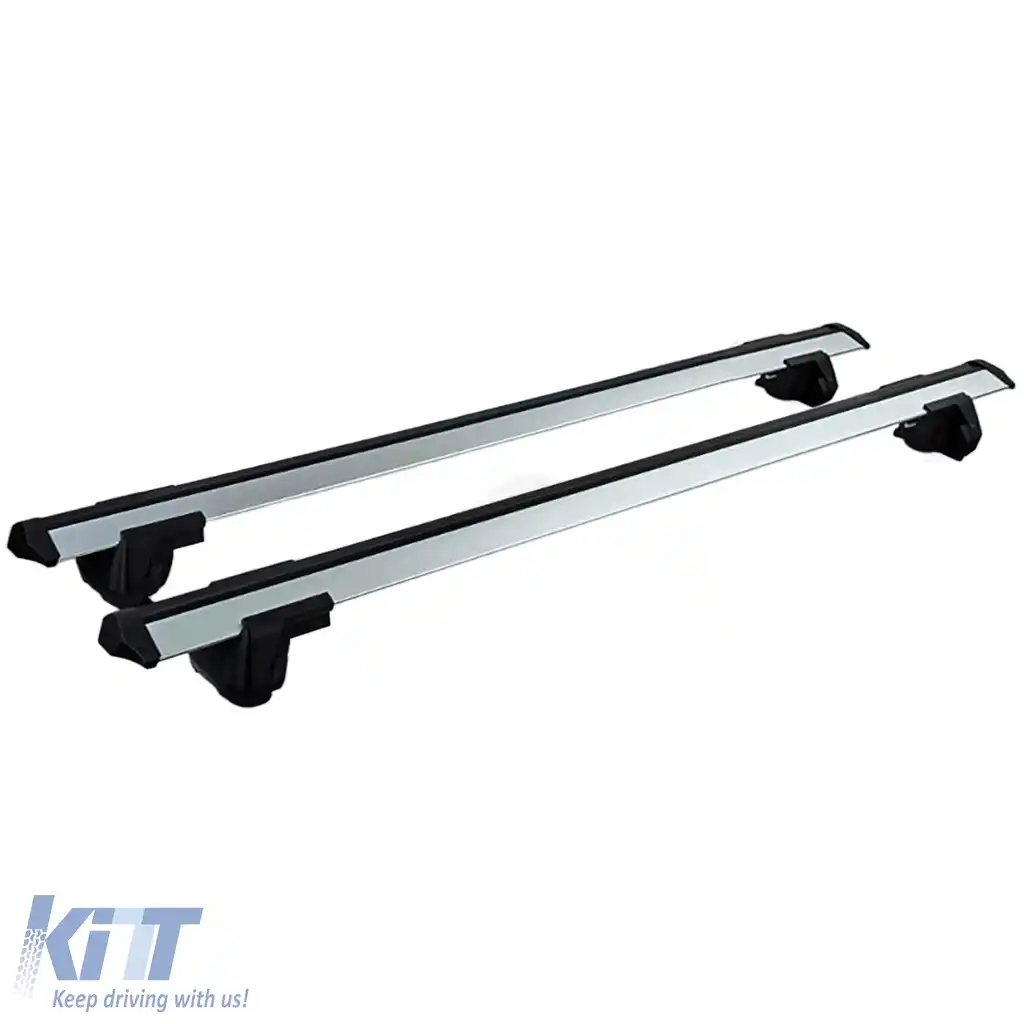 Set de bare transversale din aluminiu pentru șinele de acoperiș, potrivit pentru Ford Ranger T6 T7 T8 2012-2022-image-6208347