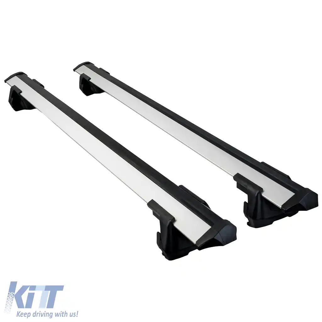 Set de bare transversale din aluminiu pentru șinele de acoperiș, potrivit pentru Ford Ranger T6 T7 T8 2012-2022-image-6208349
