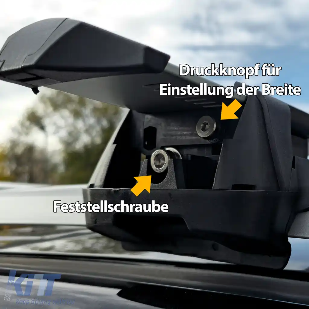 Set de bare transversale din aluminiu pentru șinele de acoperiș, potrivit pentru Ford Ranger T6 T7 T8 2012-2022-image-6208354