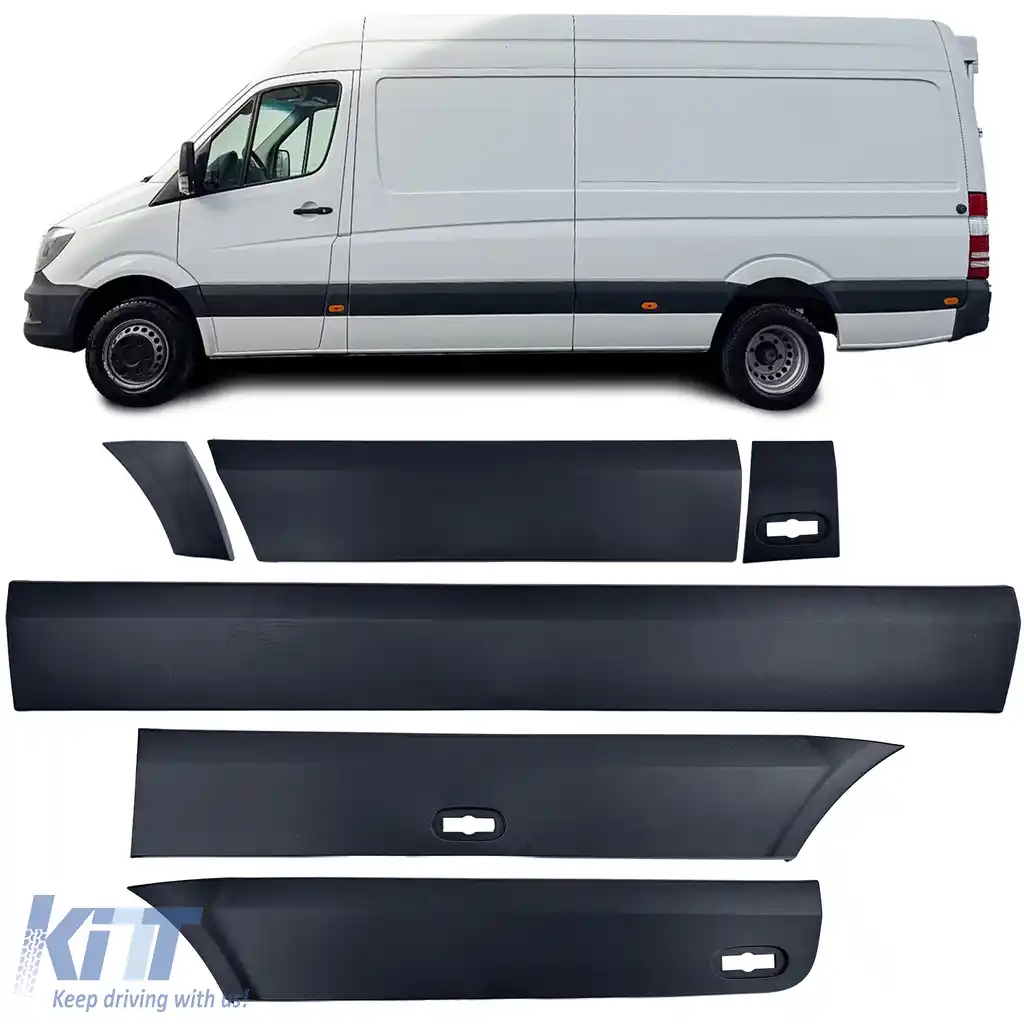 image-38-Set de benzi de protecție pentru bara de protecție stânga, 6 piese, potrivit pentru Mercedes Sprinter W906 06-18 Long