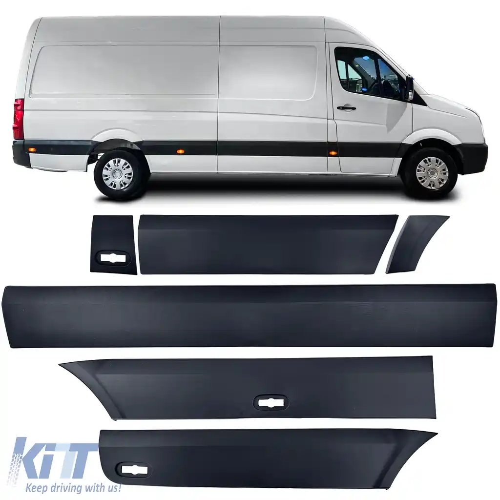 Set de benzi de protecție pentru bara de protecție dreaptă, 6 piese, potrivit pentru VW Crafter 30-50 2E 06-16 lung