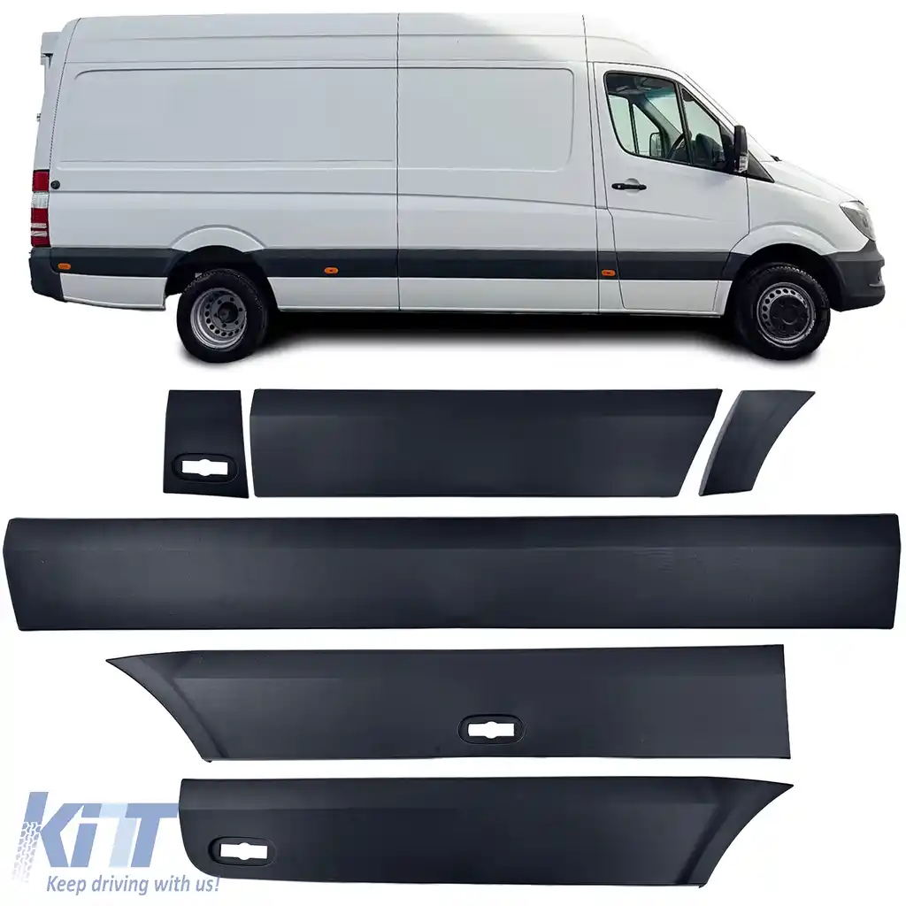 Set de benzi de protecție pentru margini dreapta, 6 piese, potrivit pentru Mercedes Sprinter W906 06-18 Long