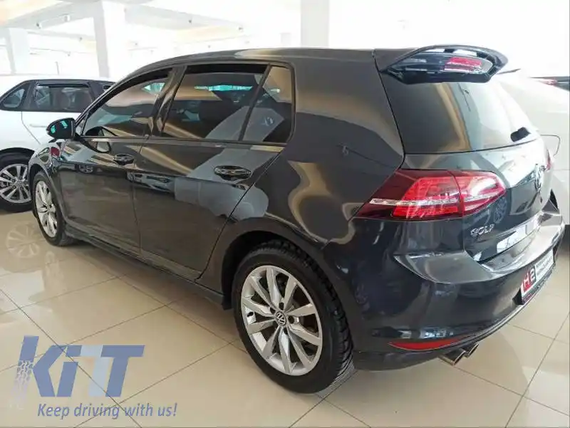 Set de benzi pentru uși potrivit pentru VW Golf VII (7) 2013-2020 4 Uși Autoadezive Negre Lucioase 4 Buc.-image-6316571