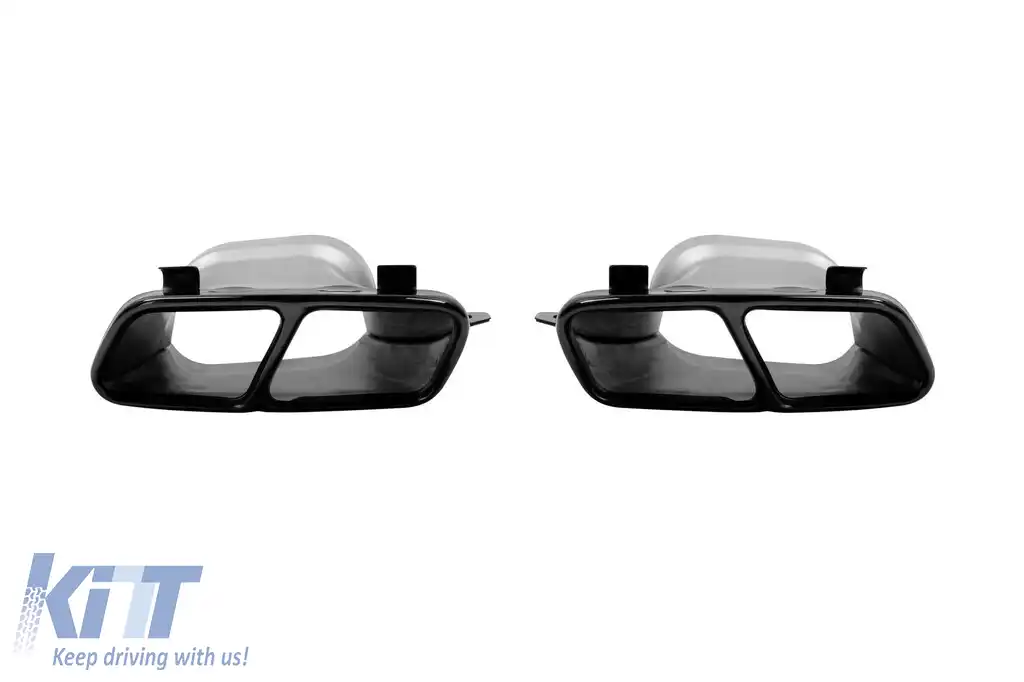 image-43-Set de capace de eșapament negre tip 45 A Design, potrivite pentru Mercedes A-Class W176 2013-2018, CLA C117 2013-2019