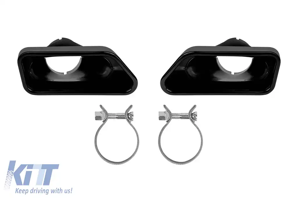 Set de capete negre tip 550i potrivit pentru BMW Seria 5 F10, F11 2010-2017, stânga și dreapta