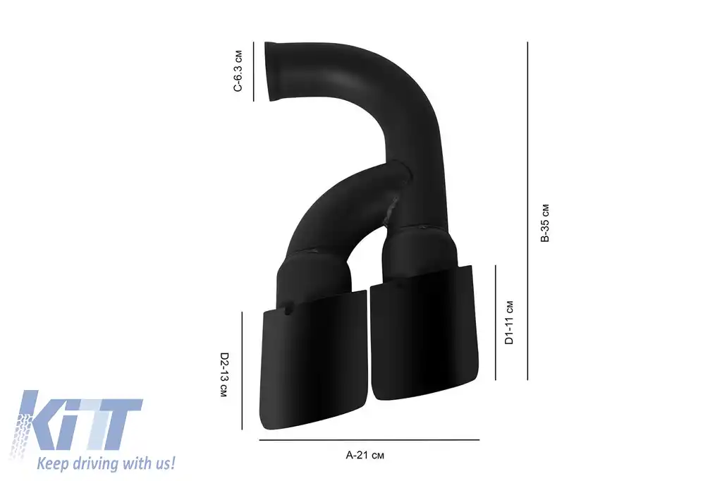 Set de capete negre tip 958 potrivit pentru Porsche Cayenne 2010-2014-image-6212544