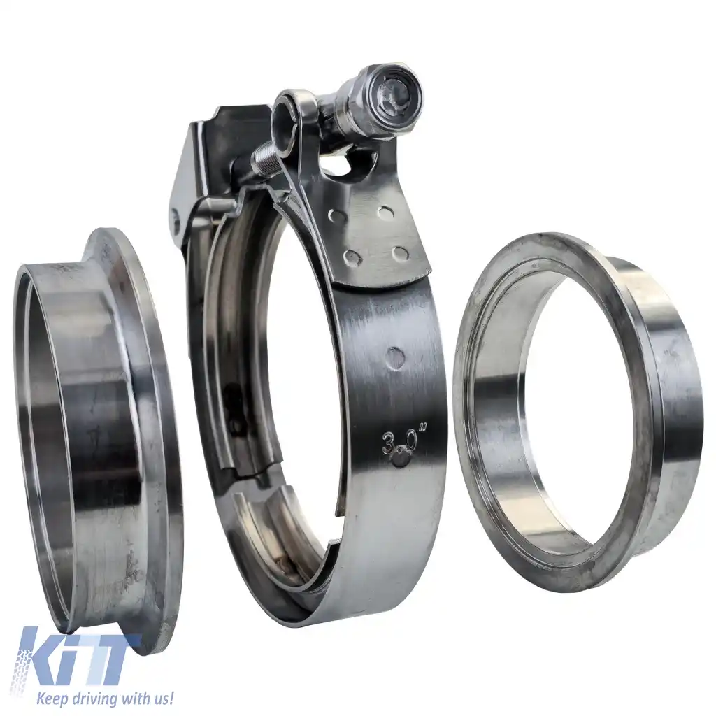 Set de cleme V-Band din oțel inoxidabil cu eliberare rapidă 3