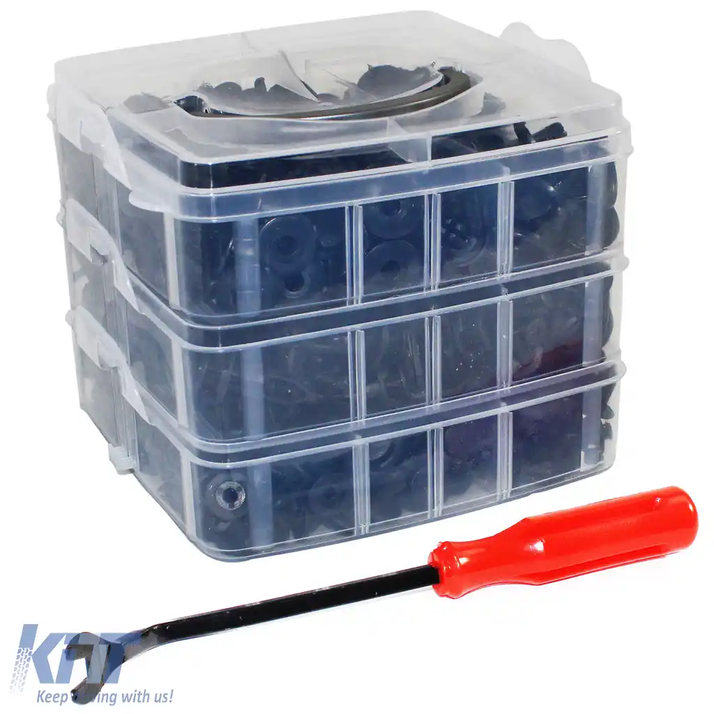 Set de clips de prindere cu rivete auto pentru mașini, unealtă de îndepărtare a trim-ului, 630 de piese-image-6199246