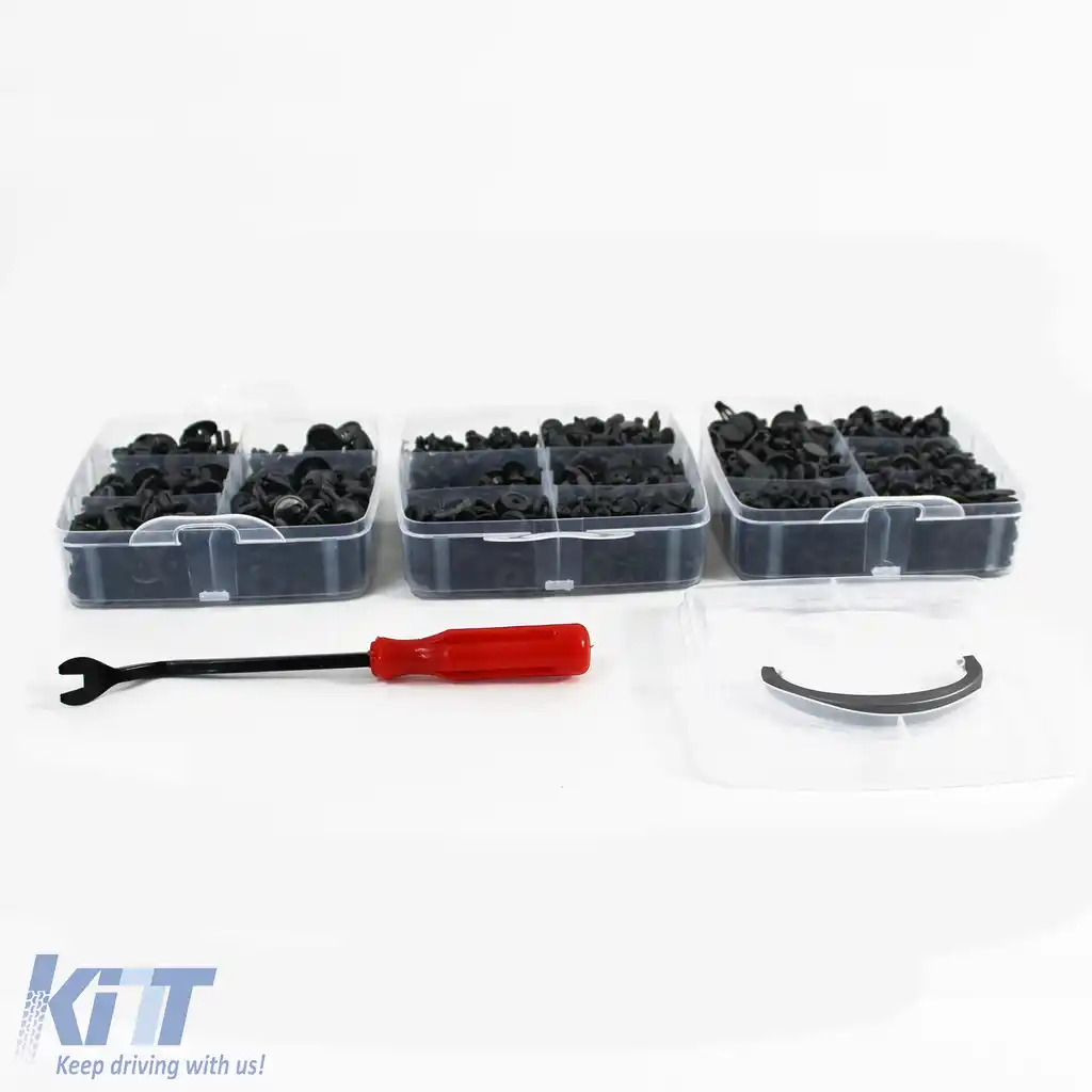 Set de clips de prindere cu rivete auto pentru mașini, unealtă de îndepărtare a trim-ului, 630 de piese-image-6199247
