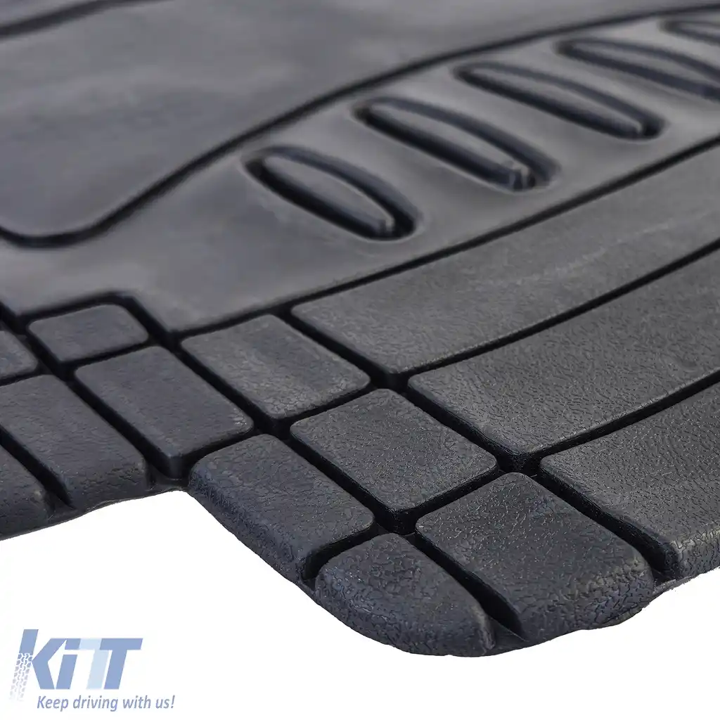 Set de covorașe din cauciuc negre universale, potrivite pentru mașini și furgonete-image-6197861