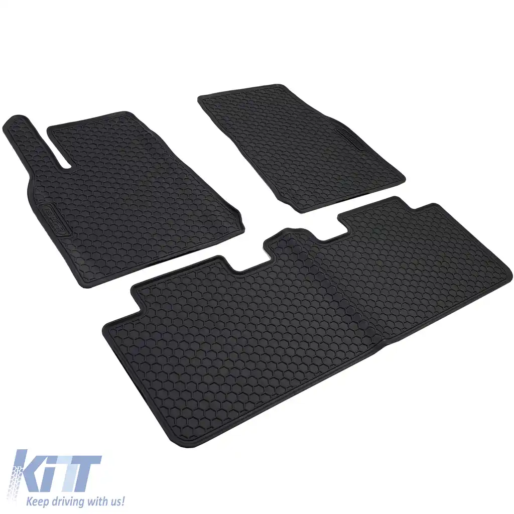 Set de covorașe din cauciuc pentru mașină, negre, premium, potrivit pentru Tesla Model Y din 2020-image-6193900