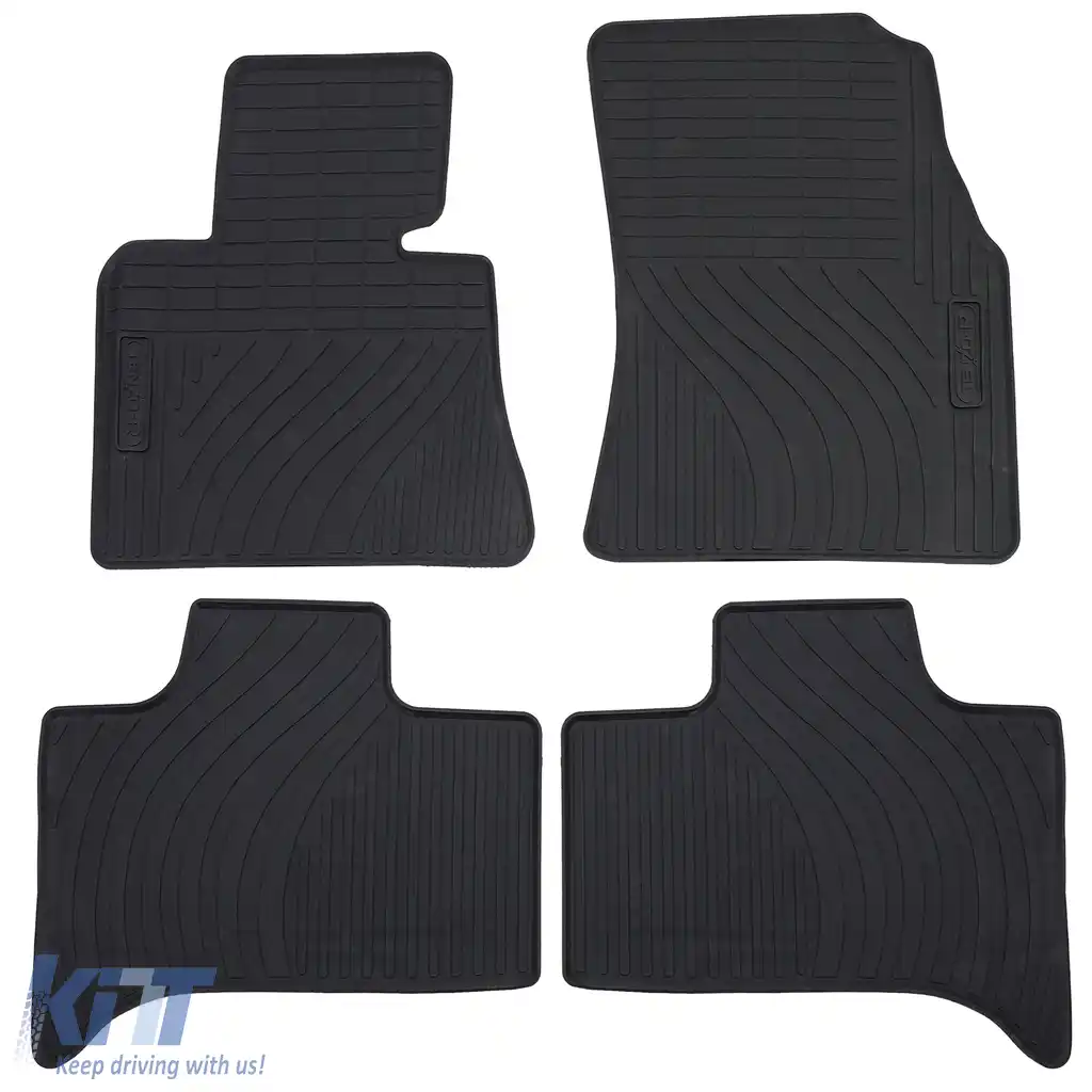 Set de covorașe din cauciuc pentru mașină, negru, premium, potrivit pentru BMW X5 E53 2000-2006-image-6195350