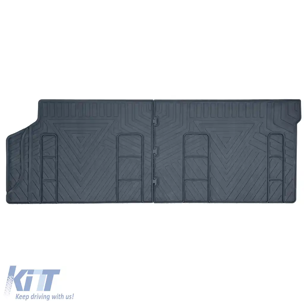 Set de covorașe din cauciuc premium, 6 piese, față + spate, potrivit pentru VW T6.1 din anul 2019-image-6211012