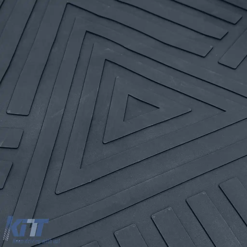 Set de covorașe din cauciuc premium, 8 piese, potrivit pentru VW Bus T5 T6 2003-2019-image-6208871