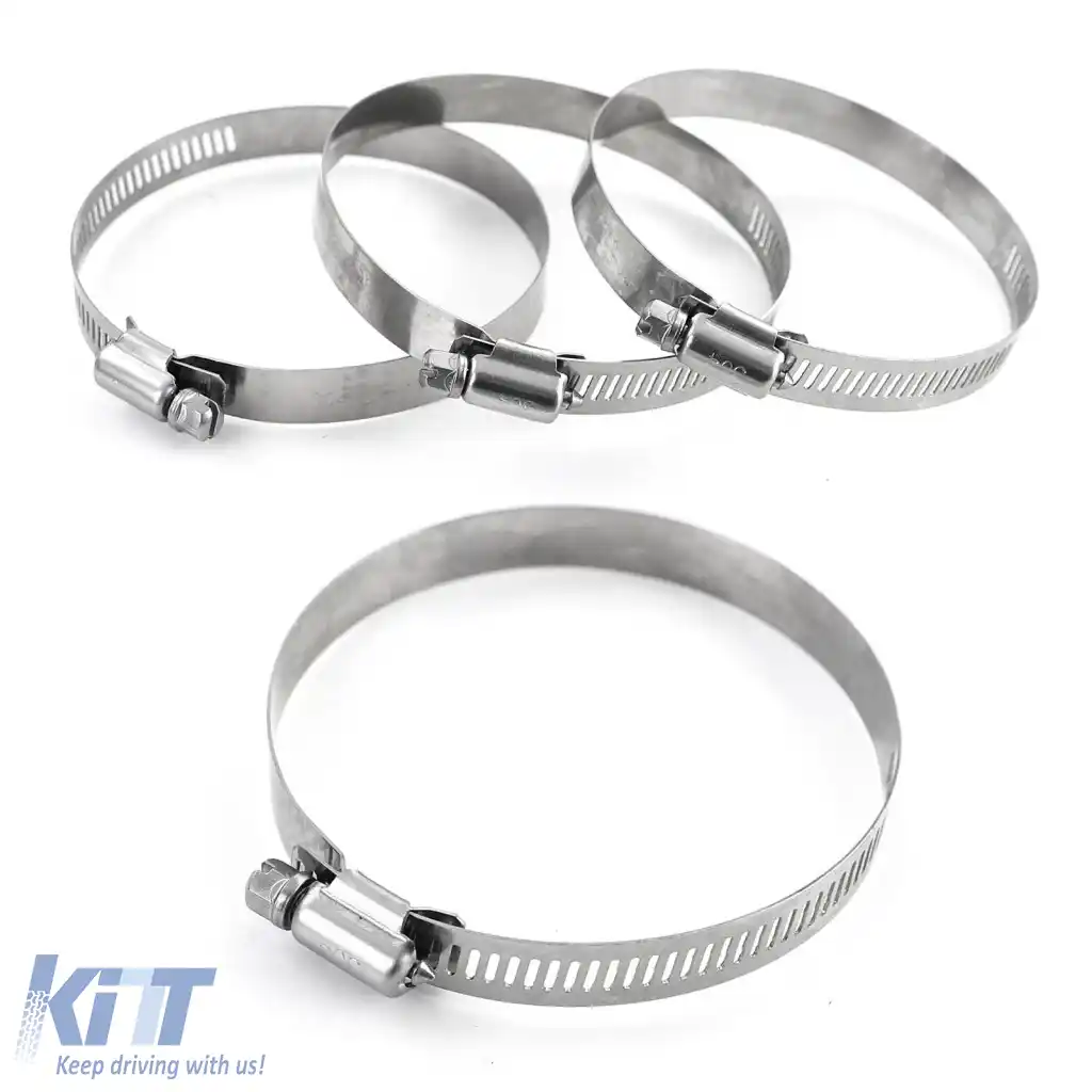 Set de țevi de admisie din aluminiu, lustruite, universale, potrivite pentru filtre de aer sport-image-6277201