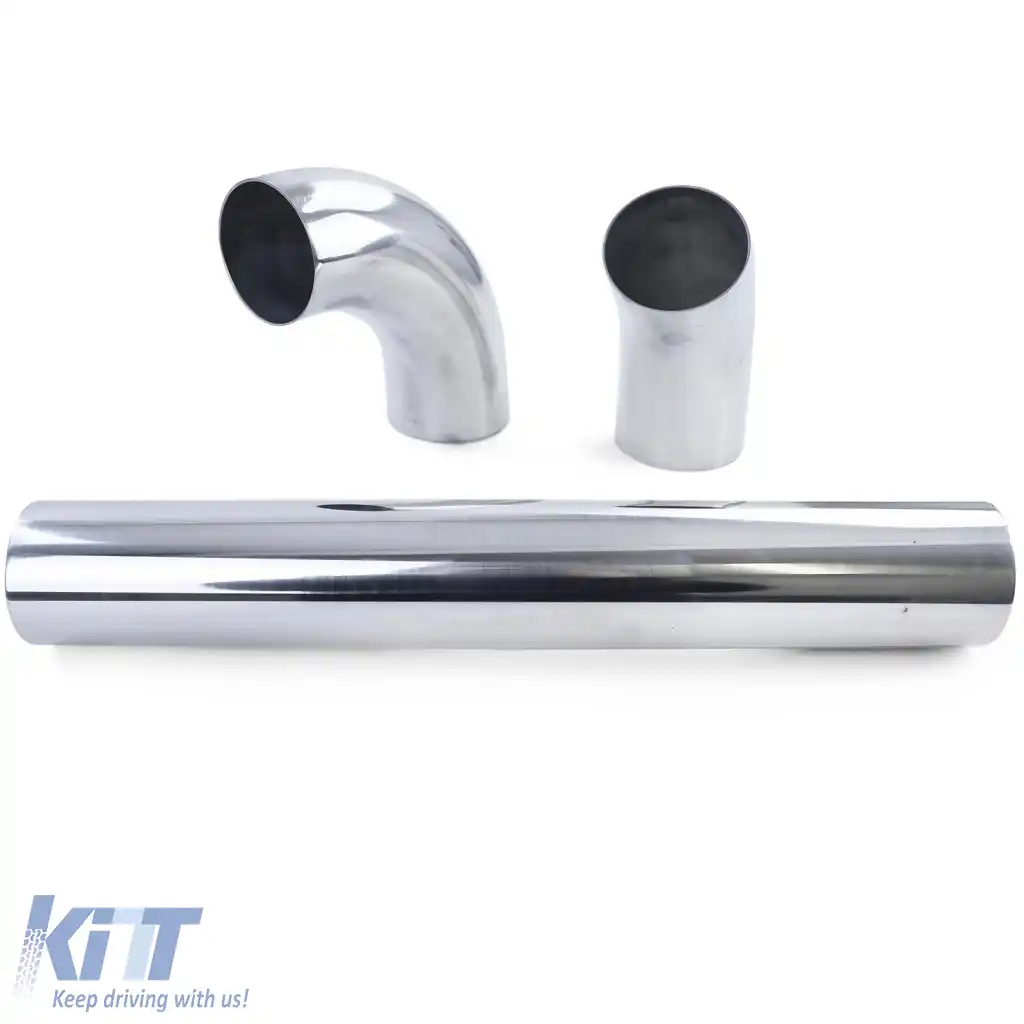 Set de țevi de admisie din aluminiu, lustruite, universale, potrivite pentru filtre de aer sport-image-6277204