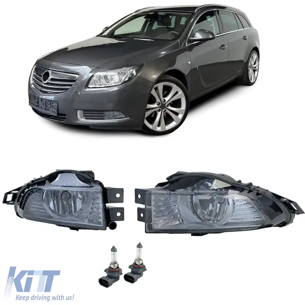 Set de faruri de ceață cu sticlă clară și fumurie pentru Opel Insignia 08-13