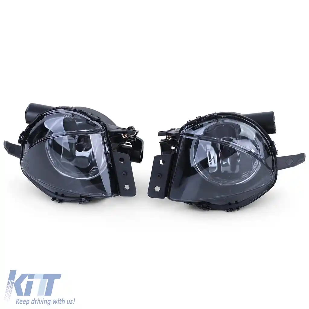 Set de faruri de ceață din sticlă clară cu fum negru, potrivit pentru BMW Seria 3 E90 E91 05-08