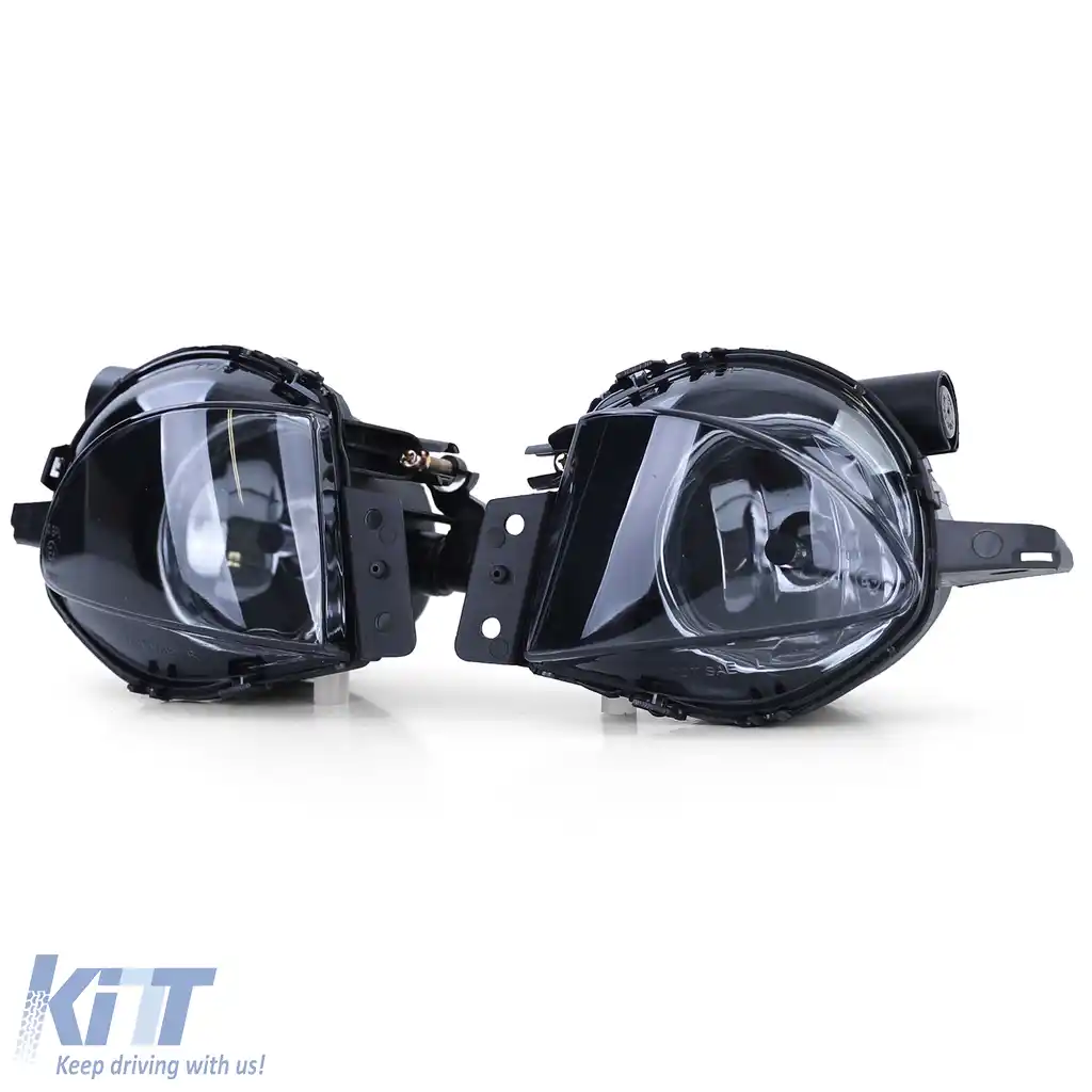 Set de faruri de ceață din sticlă clară cu fum negru, potrivit pentru BMW Seria 3 E90 E91 05-08-image-6196049