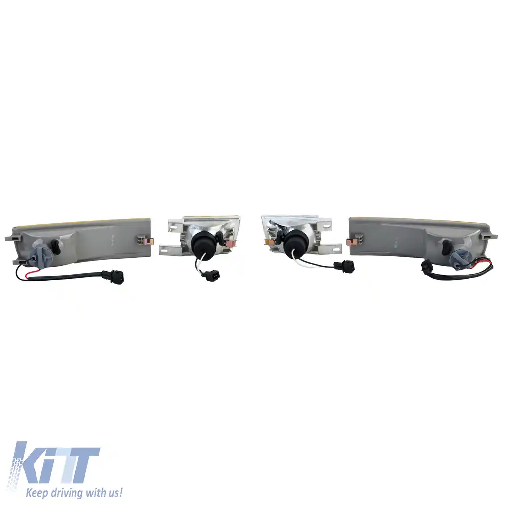 Set de faruri de ceață din sticlă clară galben cu indicator, potrivit pentru VW Golf 3 91-97-image-6206041