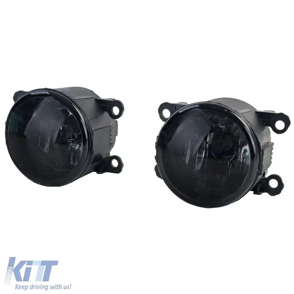 Set de Faruri de Ceata din Sticlă Clară Negru, potrivit pentru Opel Astra G H OPC Corsa D Agila-image-6209516