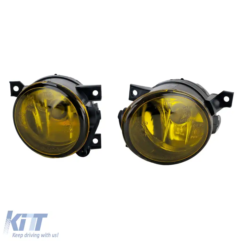 Set de Faruri de Ceata din Sticlă Clară Galbene, potrivit pentru VW Golf 5 GTI Scirocco Amarok Up-image-6276600