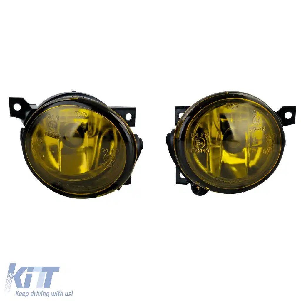 Set de Faruri de Ceata din Sticlă Clară Galbene, potrivit pentru VW Golf 5 GTI Scirocco Amarok Up-image-6276601