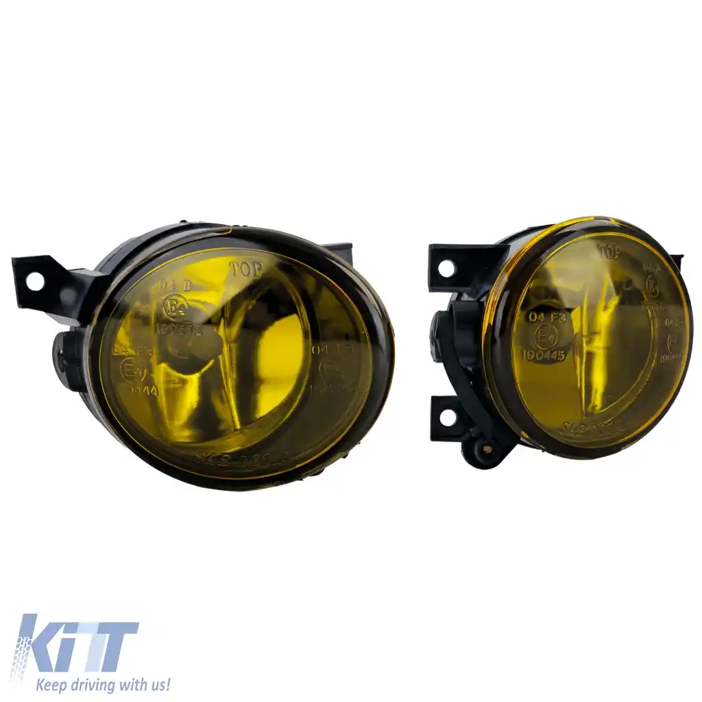 Set de Faruri de Ceata din Sticlă Clară Galbene, potrivit pentru VW Golf 5 GTI Scirocco Amarok Up-image-6276602