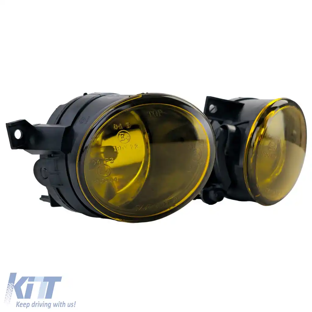 Set de Faruri de Ceata din Sticlă Clară Galbene, potrivit pentru VW Golf 5 GTI Scirocco Amarok Up-image-6276603