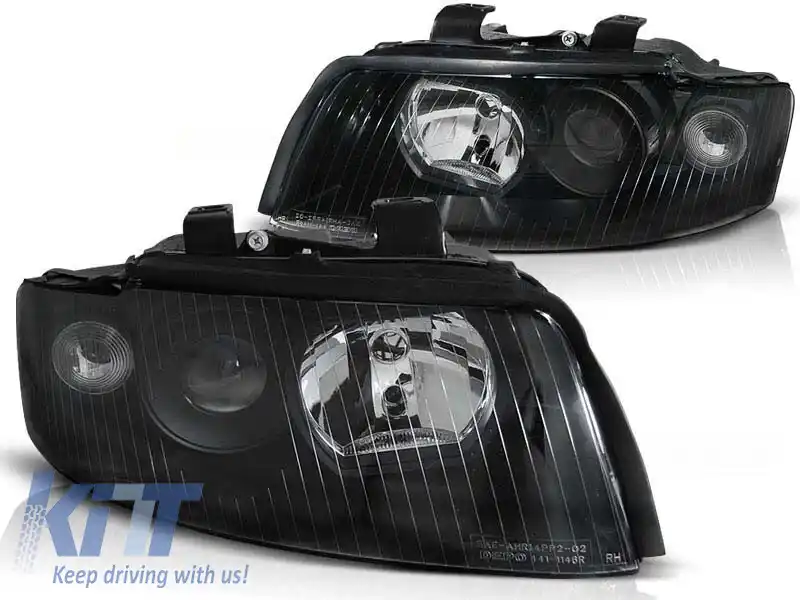 Set de faruri de tuning cu lentile potrivit pentru Audi A4 B6 10.2000-10.2004 sedan/combinate, stânga și dreapta