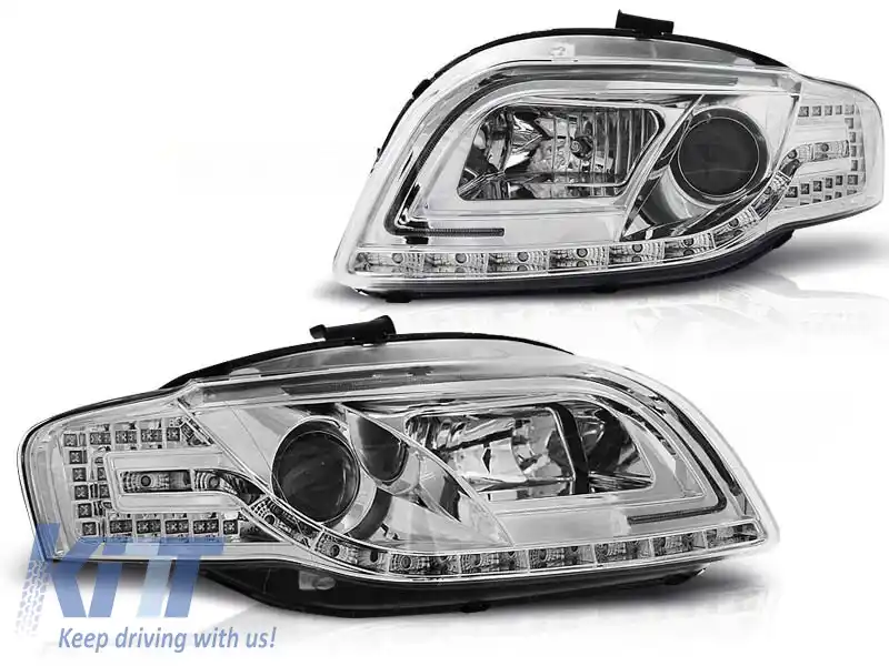 image-10-Set de faruri de tuning cu lumini LED potrivit pentru Audi A4 B7 11.2004-03.2008 sedan/combinate/cabriolet, stânga și dreapta