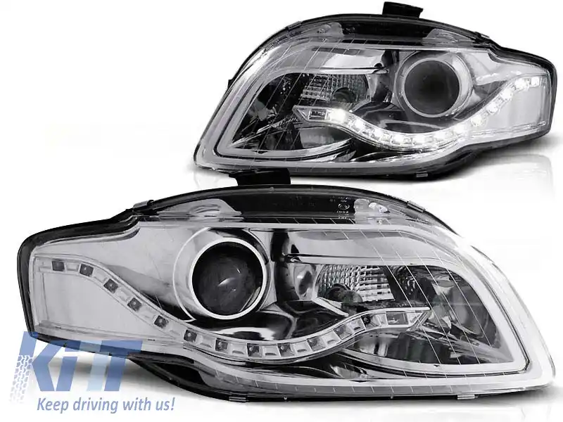 image-61-Set de faruri de tuning cu lumini LED potrivite pentru Audi A4 B7 11.2004-03.2008 sedan/combinate/cabriolet, stânga și dreapta
