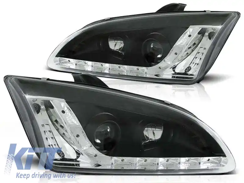 Set de faruri de tuning cu lumini LED potrivite pentru Ford FOCUS MK2 09.2004-01.2008, stânga și dreapta