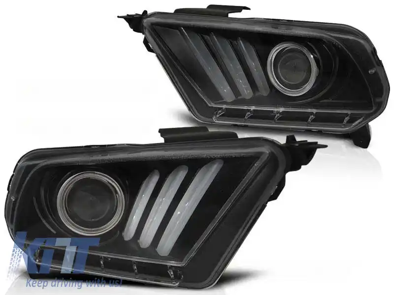 Set de faruri de tuning cu lumini LED potrivite pentru Ford MUSTANG 2010-2013, stânga și dreapta